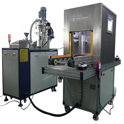 China Automatic vacuum filling machine epoxy resin and silicone ab two components glue machine 1600mm*1200mm*1500mm for sale