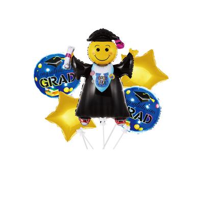 China Party Supplies Graduation Season Balloon Costume Graduation Party Background Decoration Layout Latex Aluminum Film Decorated Balloon for sale