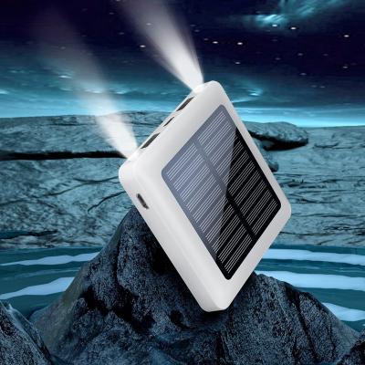 China Protable Charger Multi-functional Outdoor Emergency Solar Treasure 5000mah Large Capacity Mini With Lighting Fast Charging Power Bank for sale