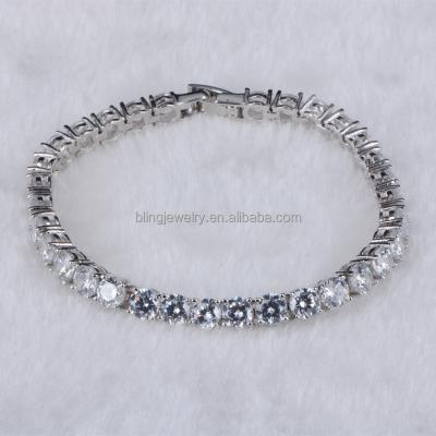 China 2017 CZ tennis bracelet 1Row tennis bracelet chain CZ diamond crytal Newstyle chain for women for sale