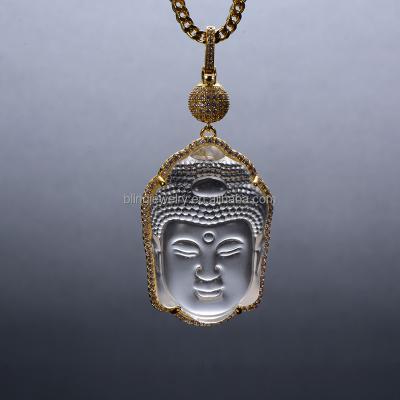 China Hip Hop Pendant 925 Sterling Silver Hip Hop Gautam Buddha Head Pendant for sale