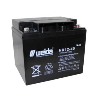 China Home Appliances Wholesale Custom 12v40AH Energy Storage Battery HX12-40 Series Large Density Lead Acid Batteries for sale