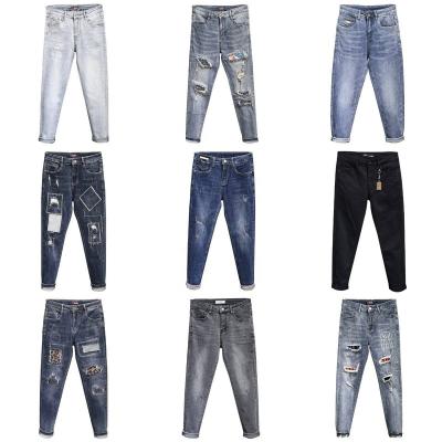 China Breathable Factory spot men's pants wholesale straight leg casual jeans men's pants cotton fashion stretch jeans men for sale