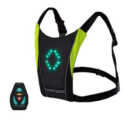 China Custom Outdoor Wear LED Water Proof Trunk Bag Outdoor Wear Cycling Running Vest for sale