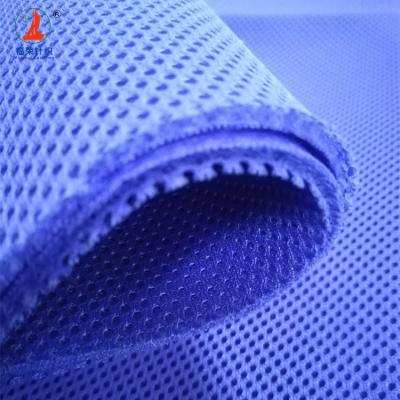 China OEKO-Tex Standard 3mm Polyester Round Hole Sandwich 3D Air Sustainable Mesh Fabric For Chair Bag Sports Shoes for sale