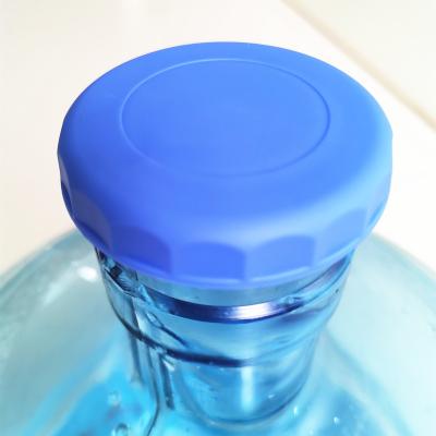 China Non Spill Replacement Reusable 5 Gallon Water Jug Plug Lid - Band No Spill Lid Top Cover, No Leak Water Fits 55mm Bottles for sale