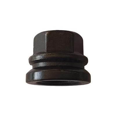 China Automotive industry opposite edge 21mm total length 22.6mm thread size 14*2.0 Black steel flange nut for sale