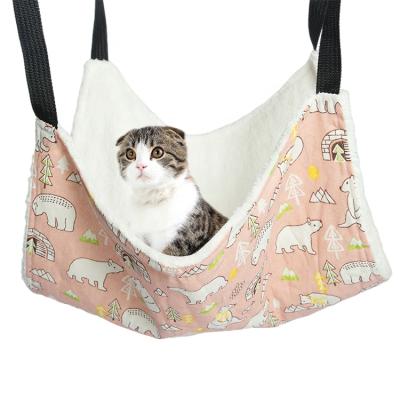 China Cat Hammock Swing Bed Comfortable 2021 viable Cat Hammock Sleeping Playin breathable for sale