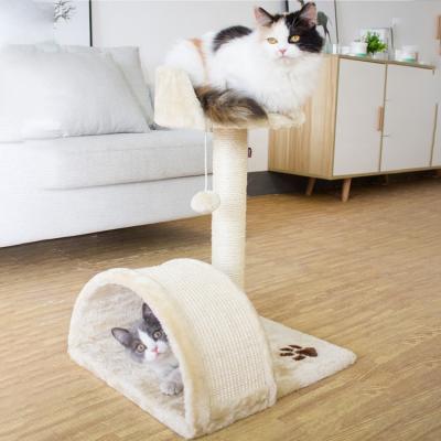 China Sustainable Multi-Color Square Cat Climbing Frame Cat Climbing Frame Toy Tree for sale