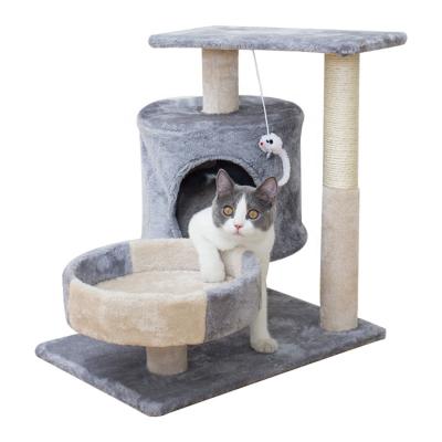 China 2021 Sustainable Cat Scratcher House Luxury Cat Tree Tower House Hot for sale