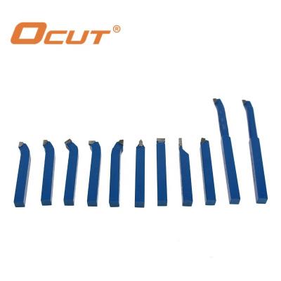 China Lathe Cutter 10mm*11pcs Cheap Welded Carbide Tilted Lathe Turning Tool Kit 11pcs For Lathe Cutting for sale