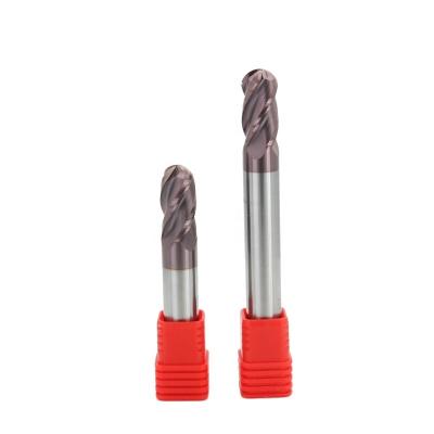 China MILLING CUTTER Cutter Tools 4 HRC55 Flutes Bullnose Carbide End Mill 1mm - 20mm Bullnose Mill Cutter R6*75*12D*4F End Mill for sale