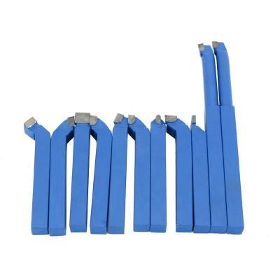 China Lathe Cutting Tools 12mm*11pcs Carbide Tool 12*12mm Set 11pcs Lathe Cutter Set 11pcs Cheap Inclined Lathe Cutter Carbide Lathe Turning Tool Kit for sale