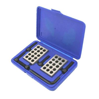 China Building Material Shops High Precision 2PCs 23 Hole Parallel Block 25-50-75mm Sparallel Clamp Block Sets 25-50-75 / 25-50-100 Mm Parallel Blocks for sale