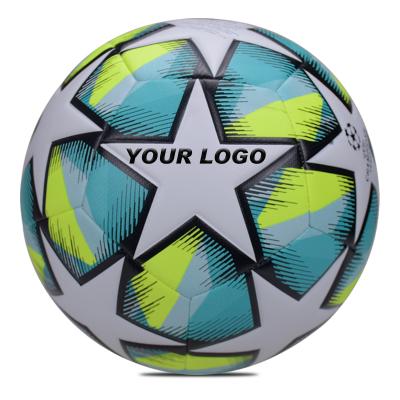 China Cheap Eco - Friendly PU Synthetic Leather Football Soccer Balls For Training for sale