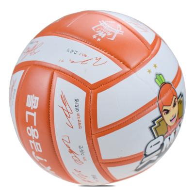 China Eco-friendly PVC Material 5# Machine Dot Volleyball Ball Beach Ball Korea Volleyball for sale