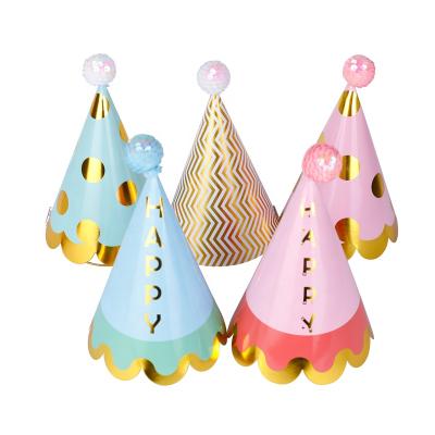 China Paper baby's birthday hat birthday party decoration10 package for sale