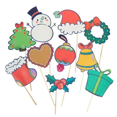 China Christmas Paper Photo Props Cartoon Christmas Paper Decoration for sale