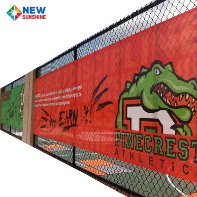 China Hanging Outdoor Advertising Mesh Vinyl Banner Printing, Perforated Banner, Fence Mesh Banner for sale