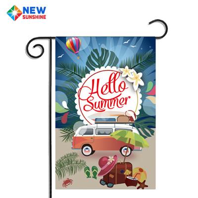 China Easy Assembly Vacation Seasonal Summer Outdoor Camper Yard Flag for sale