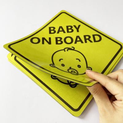 China Radistion Quantum Gas Cylinder Life On Board Waterproof Promotional Price Baby Learning Anti Car Magnetic Stickers Custom Made for sale