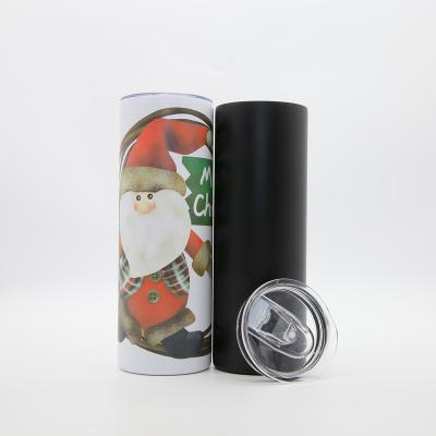 China 20oz Sublimation Double Wall Stainless Steel Durable White Lean Tumblers With Sealed Lid Coffee Mug Insulated Water Mugs for sale