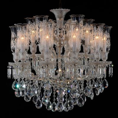 China Decoration of Maria Theresa French Empire K9 Crystal Gold Chandelier For Villa for sale