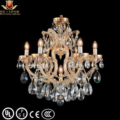 China Large Candelabros Modern Maria Theresa Hotel Pendant Light Crystal Chandelier Light Maria Theresa for Foyer for sale