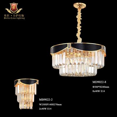 China Modern Elegant Crystal Glass Arm Chandelier Modern Lighting For Room for sale