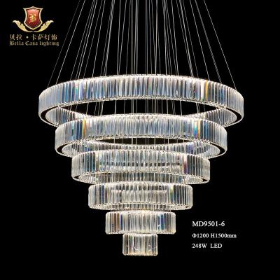 China Modern Glass Arm Chandelier Elegant Modern Crystal Lighting For Room For Villa for sale