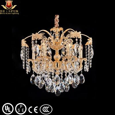 China 2023 Modern Wedding Zinc Alloy Hanging Candle Light With Crystal Chandelier for sale