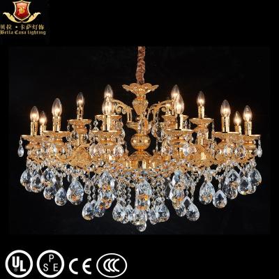 China Zhongshan Design 2023 Modern Classic Zinc Alloy Pendant Light Large Crystal Chandelier For Hotel Living Room for sale