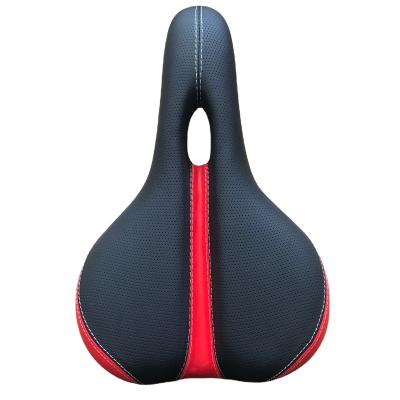 China All Seasons PU Goods And Comfortable Ergonomic Bicycle Saddle Men Cover Fitness Sport Shell Style Packing Modern Board Color Leather Waist for sale