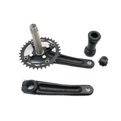 China Professional BMX Alloy Mountain Bike Crankset Parts With Crank CNC Arm Scuff Resistance for sale