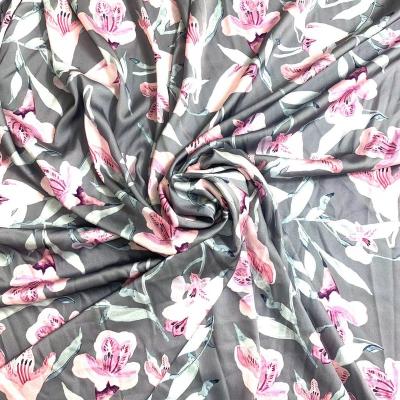 China New Design Stretch Polyester Material 100% Digital Printing Dress Fabric for sale