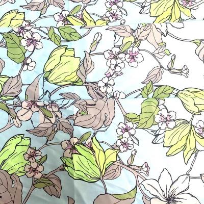 China Viable New Hot Selling Silk Fabric Custom Digital Printing Digital Printing Fabric Custom For Dress for sale