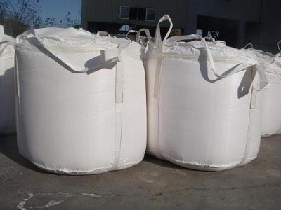 China Geweven Wit Zwart Geel Bule PP BULK BAG Vierkante Flexible Container Bag Te koop