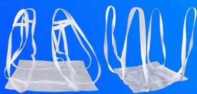 China Color Printing Foldable PP Ton Bag Soft Tray With Discharge Spout for sale