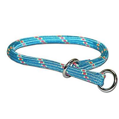 China Durable Dog Choke Collar Handmade Strong Rope Lead Rolled Slip Choker Dog Shock Collar for sale