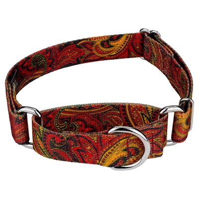 China Customized Fabric Customized DETACHED Safety Dog Collar Wide Martingale for sale