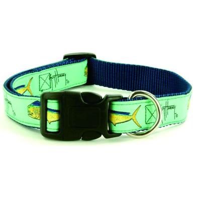 China Custom Adjustable High Quality Polyester Sublimation Printing Dog Collar DETACHED for sale