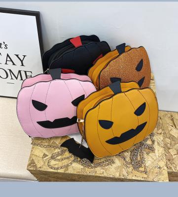 China Wholesale Winter Purse Fashion Halloween Pumpkin Messenger Handbags Purses For Kids Ladies for sale