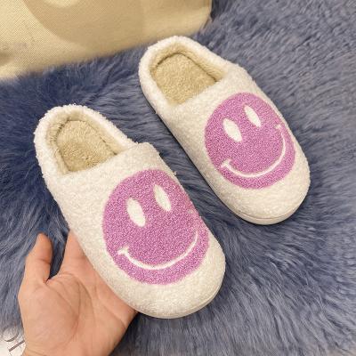 China Hot Pink Fluffy Indoor Women Plush Fur Slipper Soft Home Furry Slippers Winter Home Furry Ladies Slippers For Women for sale