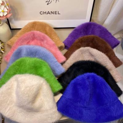 China COMMON Bulk Free Shipping Fisherman's Bucket Hat Winter Plush Fur Towel Ferry Lead Bucket Hat Fuzzy Bucket Hat Custom for sale