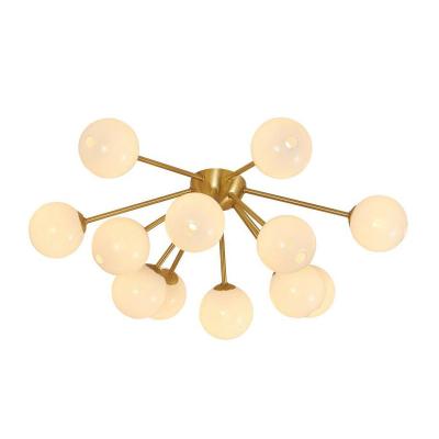 China Surface Mounted Modern Design Gold Ceiling Lamp Bedroom Hotel Decor Led Ceiling Lights for sale