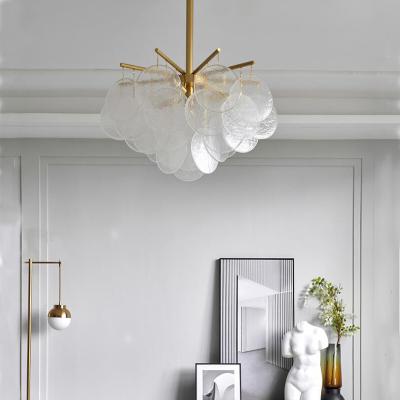 China Restaurant post modern fashion villa hotel pendant lamp white gold white gold hanging warm modern chandelier for sale