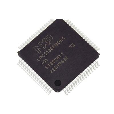 China Standard New Original Mrocontrollers  MCU 16/32B 256KB FLASH 64LQFP    LPC2136FBD64 for sale