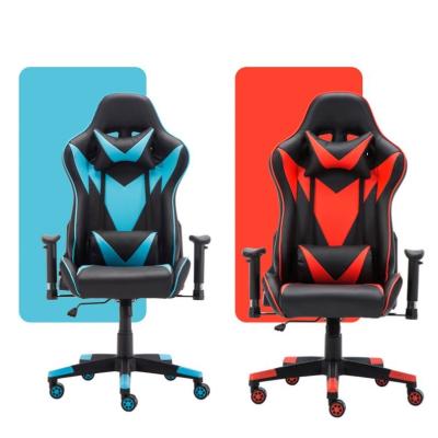 China 2021 New Best Salon Chair Gaming Chair RGB LED Massage Gaming Chair (Height) Adjustable for sale