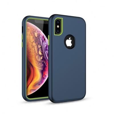 China 2019 Free Sample Anti-scratch Shockproof Case For iPhone XS Max , 3 In 1 Soft PC Silicone Case Cover For iPhone X Case for sale