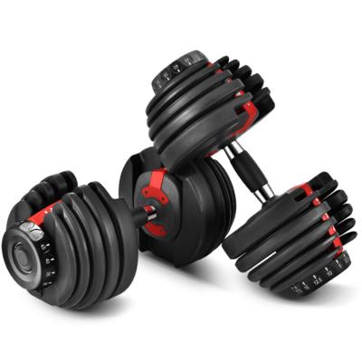 China Modern Dumbbells With Adjustable Weights With Low Commercial Gym 90LBS Home Fitness Equipment 40KG Indoor Fitness 52LBS 24KG Dumbbell for sale